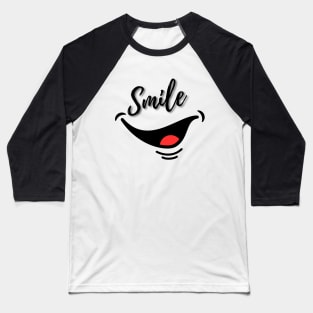Smile Baseball T-Shirt